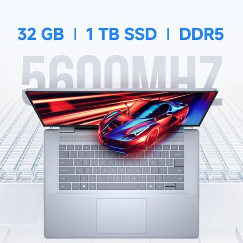 Dell Inspiron Plus 16 AI Captop ، عرض 16.0 "2.5 كيلو با 120 هرتز ، Intel 16-Core Ultra 7-155h (حتى 4.8 جيجا هرتز) ، Geforce RTX 4060 ، 64 جيجابايت DDR5 ، 4 TB SSD ، Backlit Copilot Key ، Windows 11 Pro ، in Kuwait