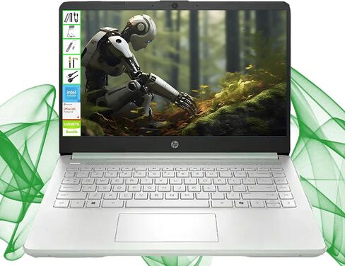 HP Laptop with Microsoft Office and 1TB Cloud Storage (1-Year) | 14 inch HD Computer | 8GB RAM | 128GB UFS | Intel 4-Core CPU(Beat i3-10110U)| Windows 11 Home in S Mode| LE Bundle in Saudi Arabia