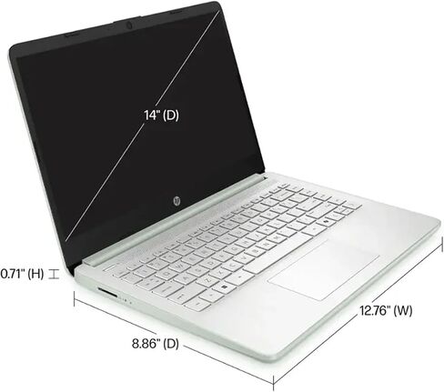 HP LAPTOP مع Microsoft Office وتخزين سحابة 1 تيرابايت (1 سنة) | 14 بوصة HD الكمبيوتر | 16 جيجابايت ذاكرة الوصول العشوائي | 128GB UFS و 128GB محمولة SSD | Intel 4-Core CPU (Beat i3-10110U) | Windows 11 Home in S Mode | LE BUNDLE in Kuwait