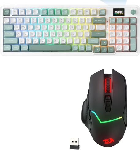 Redragon K719 لوحة مفاتيح الألعاب الميكانيكية و M690 Pro Gaming Mouse Bundle in Saudi Arabia