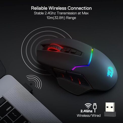 Redragon K719 لوحة مفاتيح الألعاب الميكانيكية و M690 Pro Gaming Mouse Bundle in Saudi Arabia