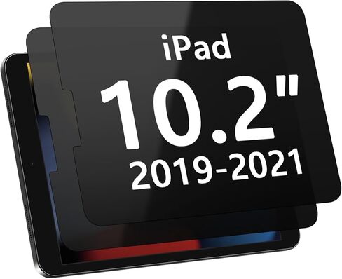 [2 Pack] for iPad 10.2 Inch (9th/8th/7th Generation, 2021/2020/2019) Privacy Screen Protector, Anti-Spy Tempered Glass Film, Anti-Scratch, Anti-Shock in Kuwait