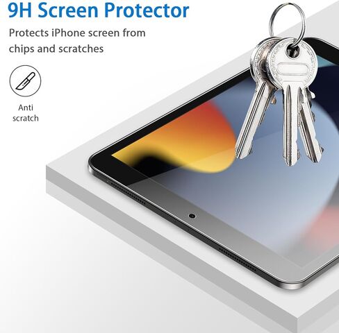 [2 Pack] for iPad 10.2 Inch (9th/8th/7th Generation, 2021/2020/2019) Privacy Screen Protector, Anti-Spy Tempered Glass Film, Anti-Scratch, Anti-Shock in Kuwait