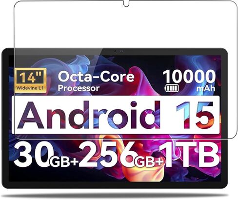 Screen Protector for URAO 140L Tablet 14inch, HD Tempered Glass,9h Hardness,Scratch,Anti-Fingerprin,Tempered Glass Film Guard for URAO 140L[1 Pack] in Saudi Arabia