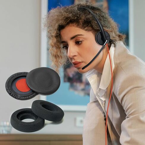 وسائد الأذن وغطاء وسادة الأذن لسماعات Poly ، وسادات الأذن الرغوية لسماعات JABRA ، وسادة رغوة بديلة لـ Plantronics Blackwire 3320 3325 C310 C320 C3210 C3215 C3220 C3225 (2+2 pcs) in Kuwait