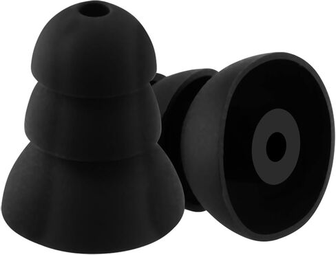 Replacement Triple Flange Ear Tips for ISOtunes PRO/PRO Aware/Sport Advance BT/Wired/Xtra 2.0 Earbuds, Soft Silicone Ear Tips, 6 Pairs (Orange/Green/Black) in Saudi Arabia