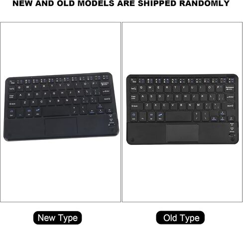 Yctze Ultraslim Wireless Mini Keyboard مع لوحة اللمس ، متوافقة مع الكمبيوتر الشخصي والكمبيوتر اللوحي in Saudi Arabia