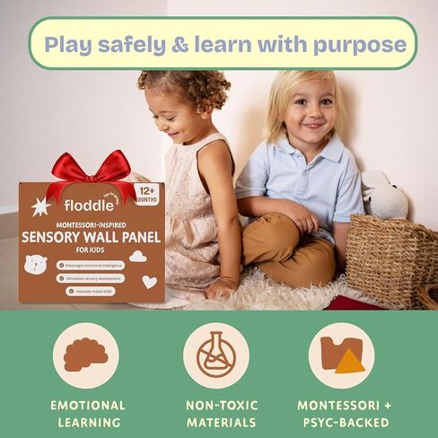 Sensory Wall Panel for Kids – Toddler Learning Activity Center - Emotional Development & Fine Motor Skills – Toddler Learning Activity Center- Busy board Montessori toys in Saudi Arabia