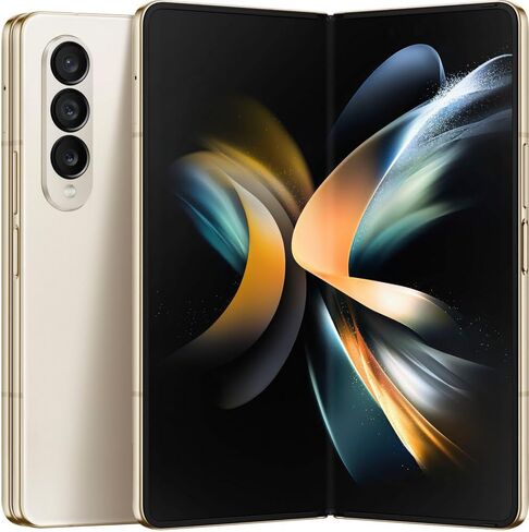 SAMSUNG Galaxy Z Fold 4 Factory Unlocked SM-F936U1 256GB Beige (Renewed) in Saudi Arabia