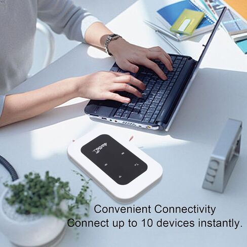 4G 5G Mobile WiFi Hotspot للسفر ، تم فتح جهاز توجيه WiFi المحمول ، حيث تصل إلى 300 ميجابت في الثانية في الثانية مع فتحة بطاقة SIM ، ودعم 10 أجهزة ، والتوصيل والتشغيل in Kuwait