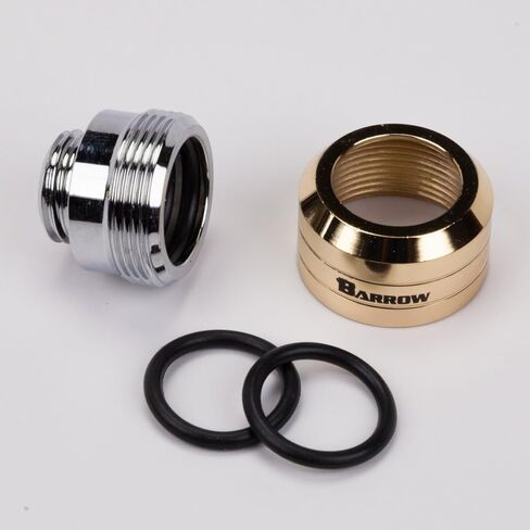 Barrow G1/4 "إلى 14 ملم تركيب ضغط أنابيب صلبة ، النهاية السلسة ، الذهب ، 4 عبوات in Kuwait