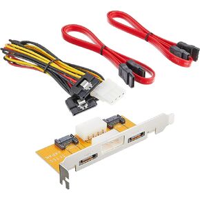 Conversion Meijin PCI Bracket SATA (x2 Port) Extension Cable Set PCIB-SATA2 in Saudi Arabia
