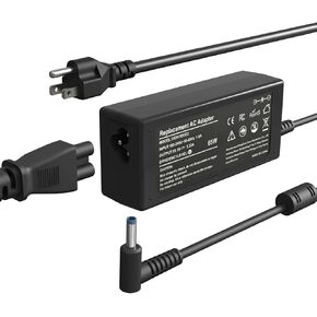 65W 45W شاحن كمبيوتر محمول متوافق مع HP Pavilion Envy Probook EliteBook Power Power Cord Smart Blue Tip Adapter AC in Kuwait