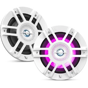Infinity KAPPA6120MAM - Kappa Marine KAPPA6120M White 6.5-Inch Premium 2-Way RGB LED Coaxial Speakers in Kuwait