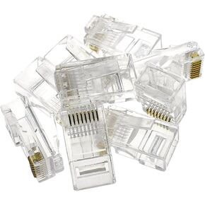 عالية لـ 8P8C RJ-45 GOLD RJ45 Network Modular CAT5 CAT5E CONNECTOR ETHERNET CABLES MODULE COLLOUL in Kuwait