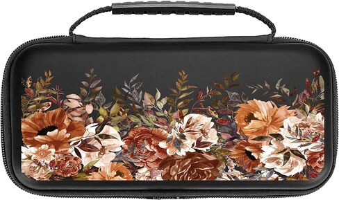 قضية الزهور البيج لـ Nintendo Switch Cute Girl Girl Respons Switch OLED Console Games Case Protection Floral Case for Girls Women MB326 in Saudi Arabia