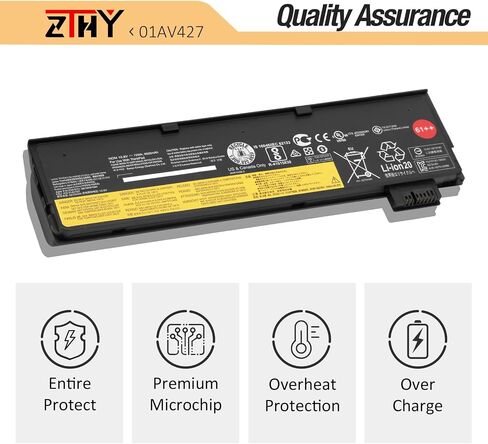 01AV427 01AV425 72WH 61 ++ بطارية الكمبيوتر المحمول متوافقة مع Lenovo ThinkPad T470 P51S P52S T570 T580 A485 A475 TP25 Series 4x50M08812 01AV422 01AV423 01AV428 01AV490 01AV490 01AV452 10.8v in Saudi Arabia
