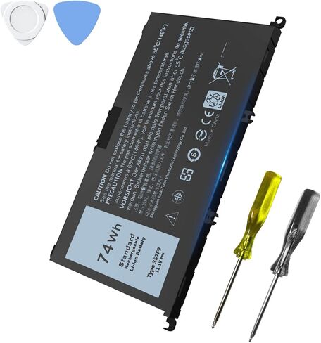 74Wh 357F9 Laptop Battery Compatible with Dell Inspiron 15 5000 7000 Gaming 5577 5576 7557 7559 7566 7567 Series 0GFJ6 P65F 71JF4 P65F001 P57F 0357F9 INS15PD P57F003 071JF4 11.1V in Kuwait