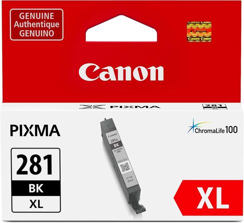 Canon CLI-281 XL Genuine BKCMY Four Color Value Pack, Compatible with TR8520, TS9120,TS8120, TS6120, TS9521C/a, TS9520/a, TS8220, TS6220, TS8320, TS6320, TS702/a, and TR8620/a Series Printers in Kuwait