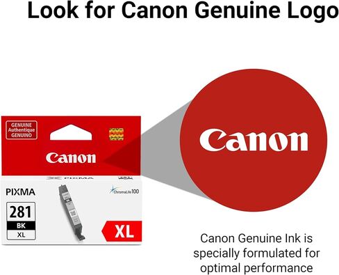 Canon CLI-281 XL Genuine BKCMY Four Color Value Pack, Compatible with TR8520, TS9120,TS8120, TS6120, TS9521C/a, TS9520/a, TS8220, TS6220, TS8320, TS6320, TS702/a, and TR8620/a Series Printers in Kuwait