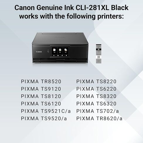 Canon CLI-281 XL Genuine BKCMY Four Color Value Pack, Compatible with TR8520, TS9120,TS8120, TS6120, TS9521C/a, TS9520/a, TS8220, TS6220, TS8320, TS6320, TS702/a, and TR8620/a Series Printers in Kuwait