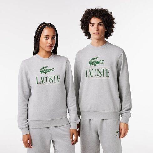 Lacoste Men's Large Croc Graphic Crew Neck Sweatshirt in Saudi Arabia