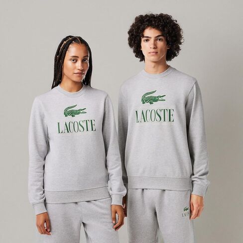 Lacoste Men's Large Croc Graphic Crew Neck Sweatshirt in Saudi Arabia