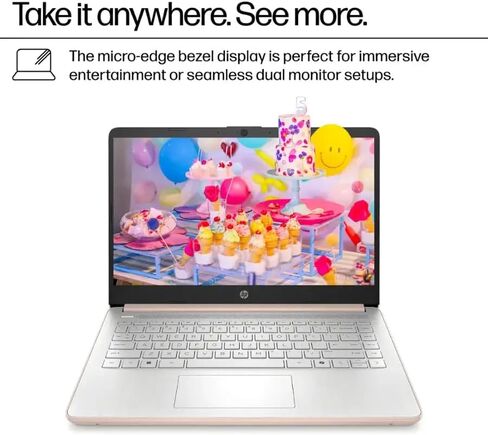 HP 2025 LAPTOP ، Intel 4-Core N150 (BEATS N4120) ، 14 "LED 250 Nits ، 16 GB RAM ، 384 GB Storage (128GB UFS+256 GB Micro SD) ، WebCam ، WIFI ، HDMI ، Windows 11 Pro & Microsoft Copilot ، Silver ، W/Accessors in Saudi Arabia
