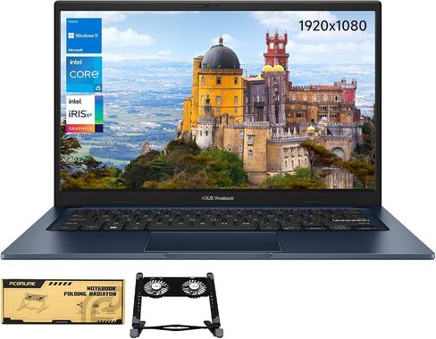 ASUS VIVOBOOK 14X X1404VA-I512256 LAPTOP ، 14 "FHD 1920 * 1080 ، Intel Core I5-1334U ، 16GB DDR4 RAM ، 512GB SSD ، Wi-Fi 5 ، W11 Home ، HDMI ، Bundle مع PCO Cooler Cooler in Saudi Arabia