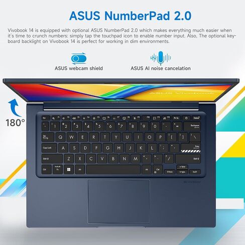ASUS VIVOBOOK 14X X1404VA-I512256 LAPTOP ، 14 "FHD 1920 * 1080 ، Intel Core I5-1334U ، 16GB DDR4 RAM ، 512GB SSD ، Wi-Fi 5 ، W11 Home ، HDMI ، Bundle مع PCO Cooler Cooler in Saudi Arabia