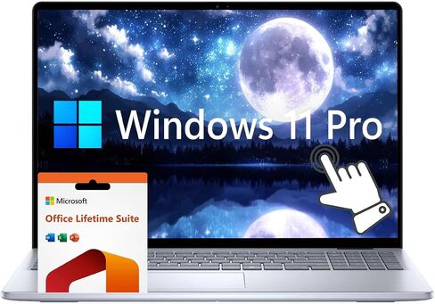 Dell Inspiron 16 Touch Screen Laptop ، 16 "FHD+(1920 × 1200) شاشة ، Windows 11 Pro مع مكتب Lifetime ، 64 جيجابايت من ذاكرة الوصول العشوائي 2TB SSD ، معالج Intel Core 7 150U ، قارئ بصمات الأصابع ، لوحة المفاتيح الخلفية ، الجليد الأزرق in Kuwait
