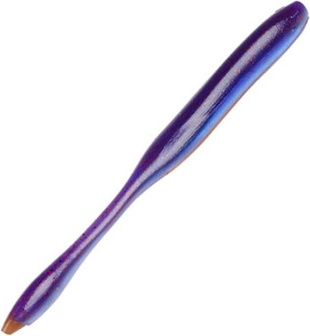 Strike King KVD Dream Shot Fishing Lure, Soft Plastic Worm, Hinged Tail Section, Coffee Scent, Salt Impregnated, Open Pour Technology in Saudi Arabia