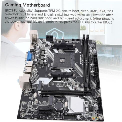 B550M K Gaming Motherboard AM4 CPU Socket DDR4 64GB NVME M.2 PCIE 3.0 USB 3.0 HD VGA مع TPM 2.0 Secure Boot for Ryzen 1000-5000 Series in Saudi Arabia