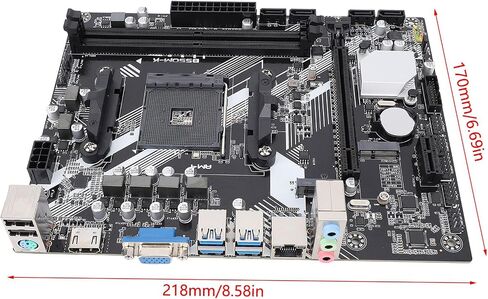B550M K Gaming Motherboard AM4 CPU Socket DDR4 64GB NVME M.2 PCIE 3.0 USB 3.0 HD VGA مع TPM 2.0 Secure Boot for Ryzen 1000-5000 Series in Saudi Arabia