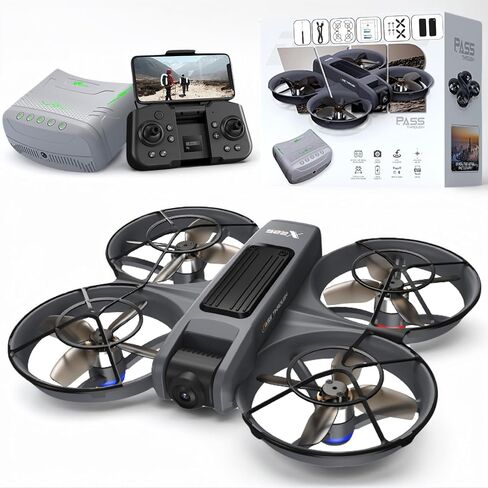 FPV Drone with VR Glasses,Optical Flow Alt Hold Drones with Camera for Adults 4k,Brushless Motor,Dual Camera Switch, Speed Adjust, 3D Flip - 13 Min Flight for Beginners Player-to-Pilot,2 Batteries in Saudi Arabia