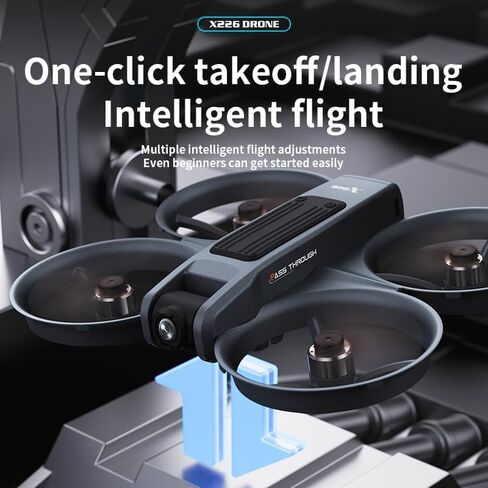 FPV Drone with VR Glasses,Optical Flow Alt Hold Drones with Camera for Adults 4k,Brushless Motor,Dual Camera Switch, Speed Adjust, 3D Flip - 13 Min Flight for Beginners Player-to-Pilot,2 Batteries in Saudi Arabia