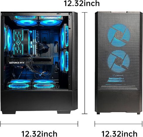 ألعاب سطح المكتب PC CORE I5-14400F GEFORCE RTX 5060 8GB ، 32GB DDR4 RAM ، 1TB NVME SSD ، ARGB COOLING ، COMPUTER PREGRIET in Saudi Arabia