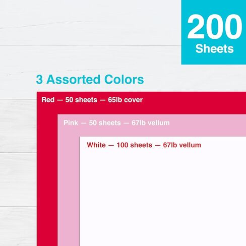 Printworks Easter Cardstock Collection, 67lb Heavyweight Cardstock, Includes Pastel Pink, Green, Yellow, Blue, and White Cardstock, 200 sheets total, Perfect for Cards, Crafts & More … in Saudi Arabia