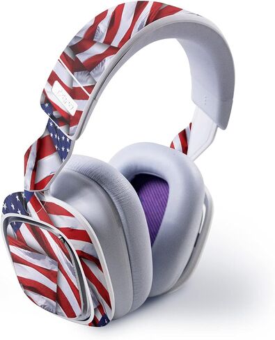 Mayyskins Skin متوافق مع Astro A30 Wireless Gaming Headset - Patriot | غلاف الالتفاف الواقي ، الدائم ، والفريد من نوعه | من السهل تطبيق الأنماط وإزالتها وتغييرها | صنع في الولايات المتحدة in Saudi Arabia