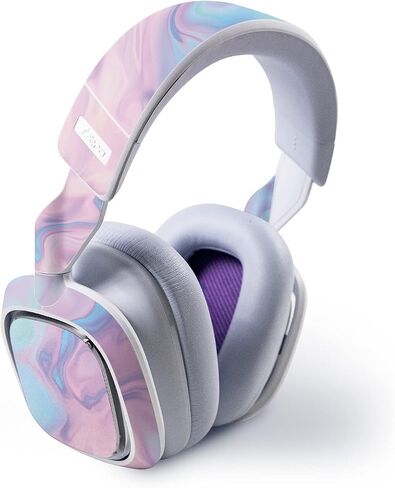 Maysyskins Skin متوافق مع Astro A30 Wireless Gaming سماعات الرأس - Wave Pastel | غلاف الالتفاف الواقي ، الدائم ، والفريد من نوعه | من السهل تطبيق الأنماط وإزالتها وتغييرها | صنع في الولايات المتحدة in Saudi Arabia