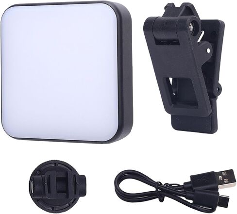 LED Video Fill Light, 2500K-6500K Dimmable Rechargeable Camera Light with Double Sided Lighting for Live Streaming Selfies Video Conferencing in Saudi Arabia
