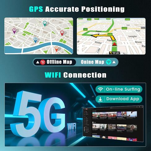 2+64G Android 15 Car Stereo for Hyundai Tucson 2006-2009,9 inch Touch Screen Radio Wireless Apple CarPlay Android Auto DSP 5G WiFi Bluetooth GPS FM RDS+Free AHD Backup Cam in Saudi Arabia