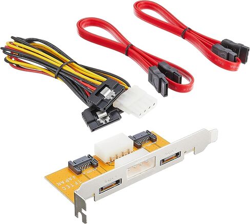 تحويل Meijin PCI Bracket SATA (منفذ X2) كابل تمديد مجموعة PCIB-SATA2 in Saudi Arabia