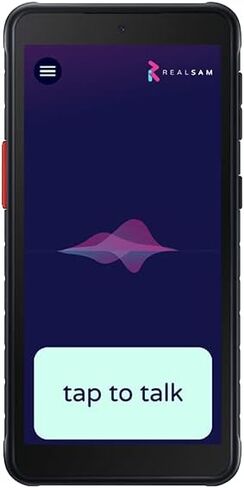 RealSAM Pocket 5G Smartphone Voice-Operated Unlocked for The Blind & Visually Impaired; Just Tap The Screen and Talk, It's That Simple (No Hunting Icons or Swiping) Smart Assistant for Blind People in Saudi Arabia