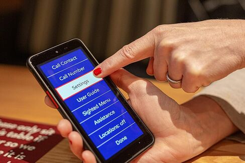 RealSAM Pocket 5G Smartphone Voice-Operated Unlocked for The Blind & Visually Impaired; Just Tap The Screen and Talk, It's That Simple (No Hunting Icons or Swiping) Smart Assistant for Blind People in Saudi Arabia