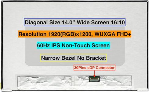 EMAJOR TECH استبدال الشاشة الجديدة لـ HP ELITEBOOK 845 G11 1920X1200 FHD+ شاشة LCD غير اللمسة (WIRH فقط مع نوع غير ملمس) مع مجموعة من الشريط والأدوات in Saudi Arabia