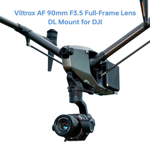 Viltrox AF 90mm F3.5 DL عدسة تليفوتوغرافي كاملة الإطار لـ DJI Inspire 3 Ronin 4D ، 170g عدسة بدون طيار خفيفة للغاية ، تركيز Autofcus STM ، التصوير الجوي 8K ، مقاوم للغبار ، طبقة ماء ، ترقية من النوع C ، ترقية من النوع C in Saudi Arabia