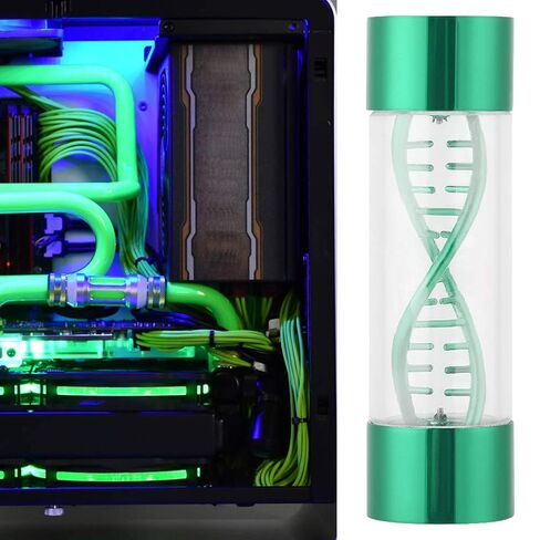 Water Cooling Meter Indicator G1/4 Female Threaded Water Cooling System Replacement for PC Computer(Green) in Saudi Arabia