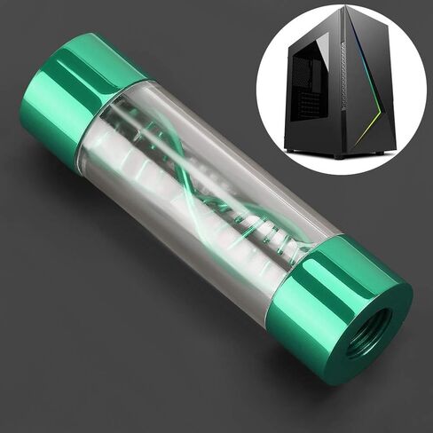 Water Cooling Meter Indicator G1/4 Female Threaded Water Cooling System Replacement for PC Computer(Green) in Saudi Arabia
