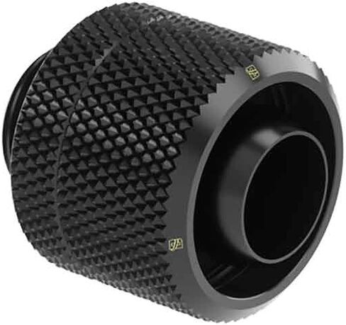 Barrow G1/4 inch to 3/8 inch ID, 5/8 inch OD Compression Fitting for Soft Tubing (V4), Black (THKN-3/8-V4 Black) in Saudi Arabia